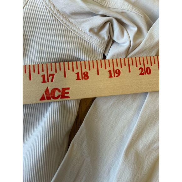 Lululemon Jacket In Flux Womens 10 Hoodie White Reversible Dance Studio Stretch - Picture 9 of 16